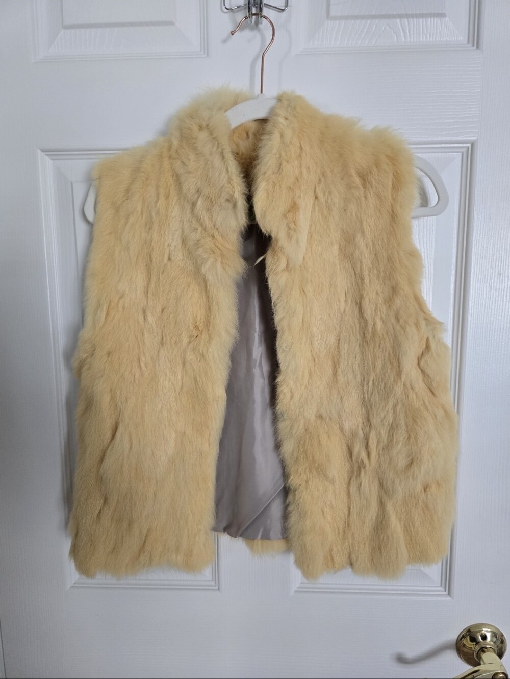 GUC Carenna Fur Vest in Yellow